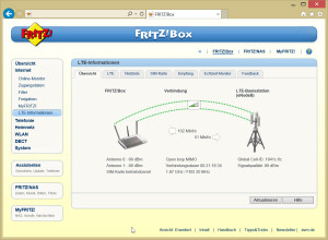Mit der Fritzbox ist der Internet-Zugang via LTE  ausgesprochen komfortabel - wenn das Signal einmal schwach wird, bricht das Netz gleich komplett zusammen.