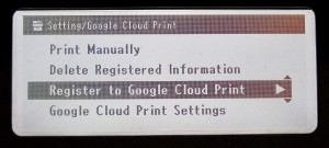 Die Einstellungen für Google Cloud Printing können direkt am MC332dn vorgenommen werden.