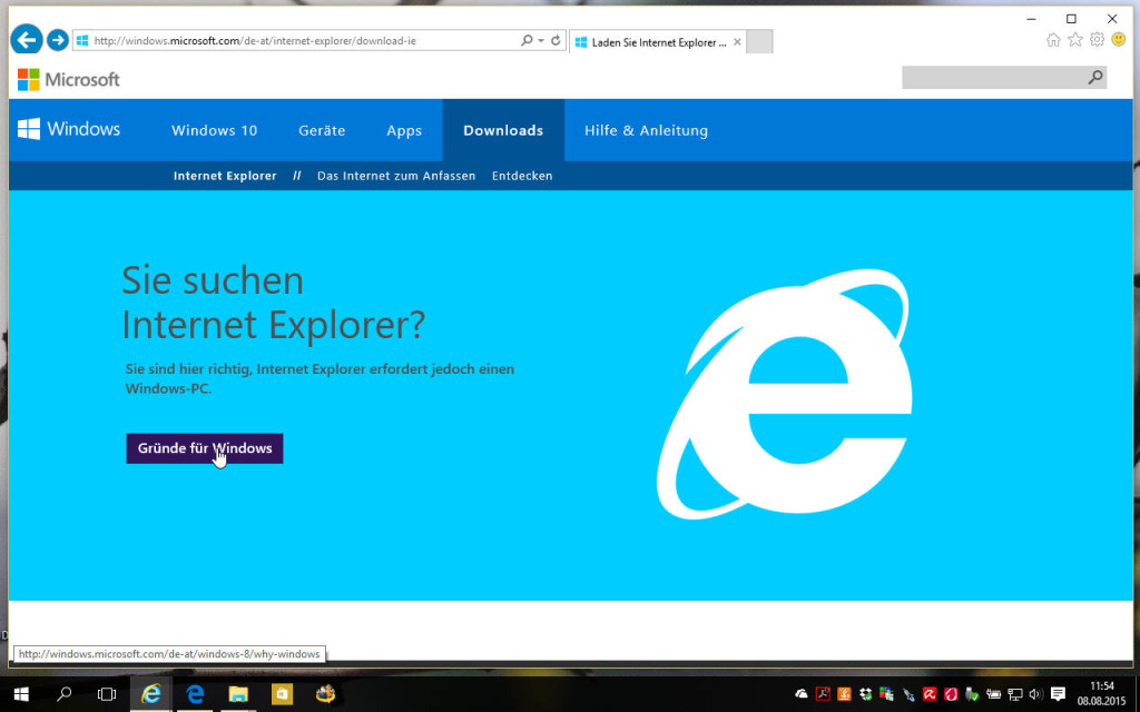 Soso, Windows 10 ist also kein Windows? ;-) 